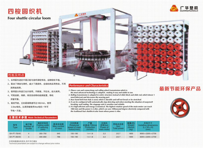 四梭圆织机
